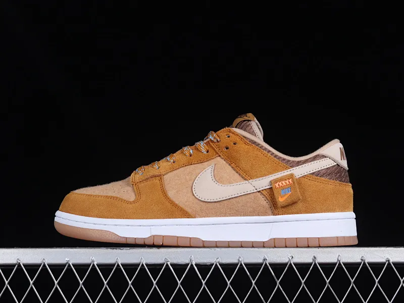 All categories Nk SB Dunk series Nk SB Dunk Low low-top sneakers Nk Dunk Low Xiongxiong joint name wheat color SB low-top sports and leisure sneakers DZ5350-288